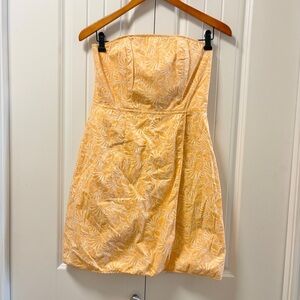 Vineyard Vines Seaside Shells Strapless Dress Orange – 2